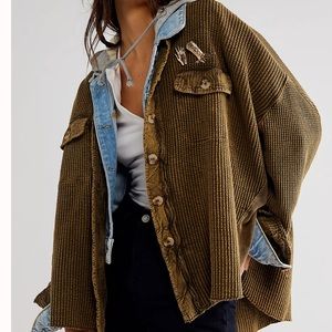 Free People FP One Scout Jacket Army Green Large